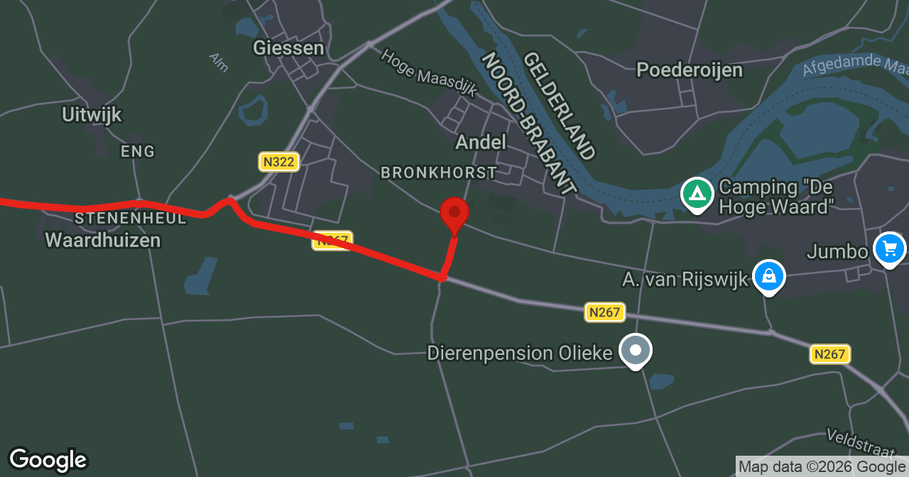 Kaart van de meldlocatie