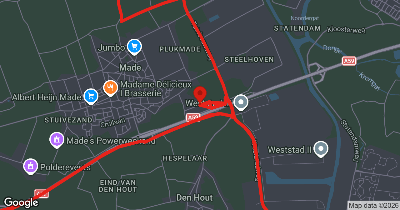 Kaart van de meldlocatie