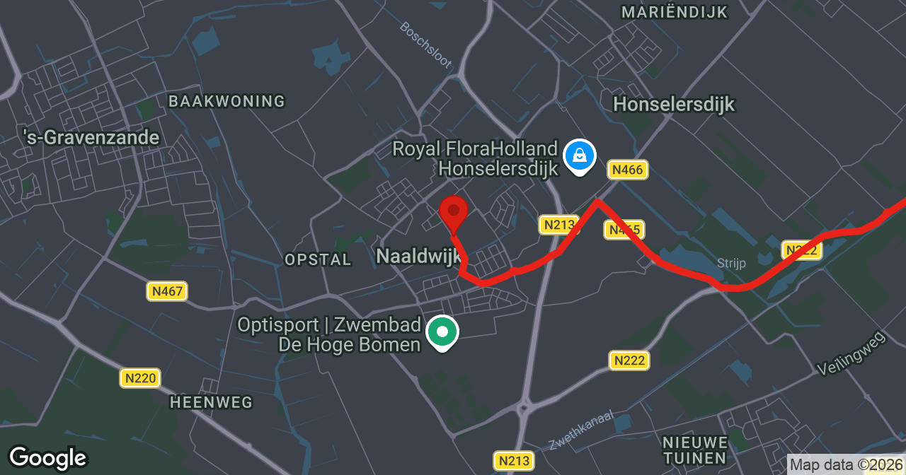 Kaart van de meldlocatie