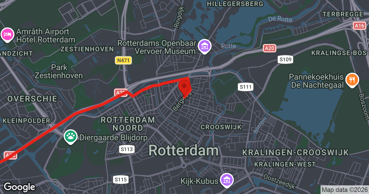 Kaart van de meldlocatie