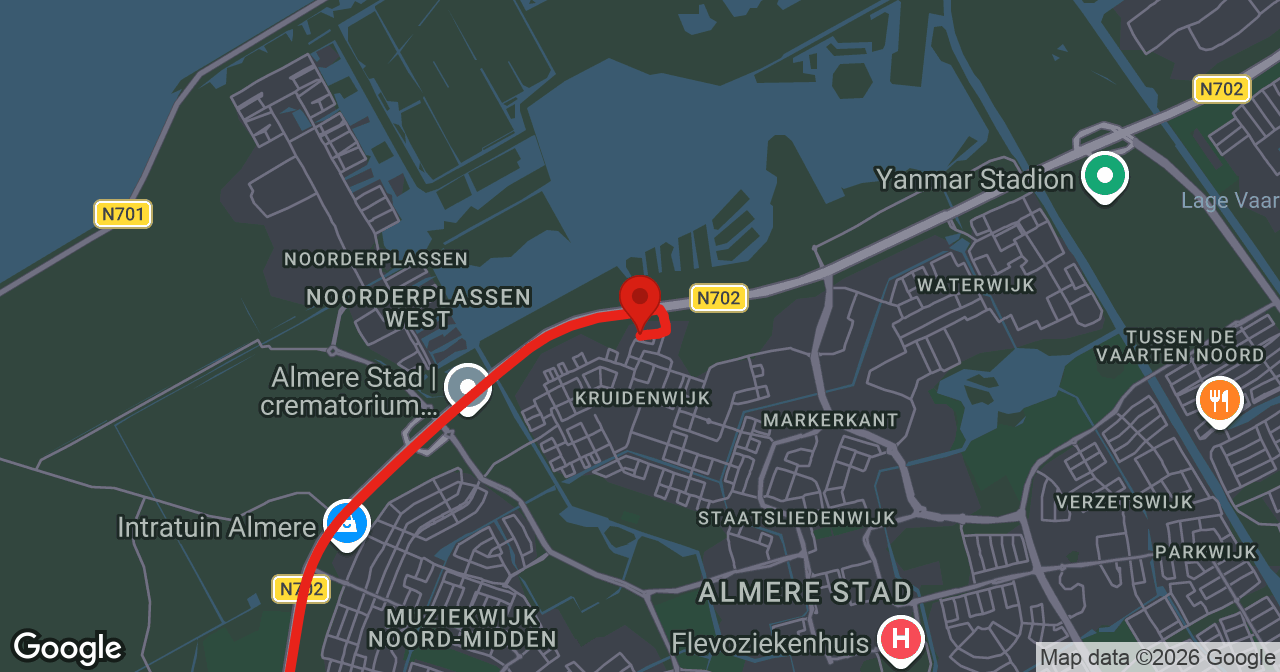 Kaart van de meldlocatie