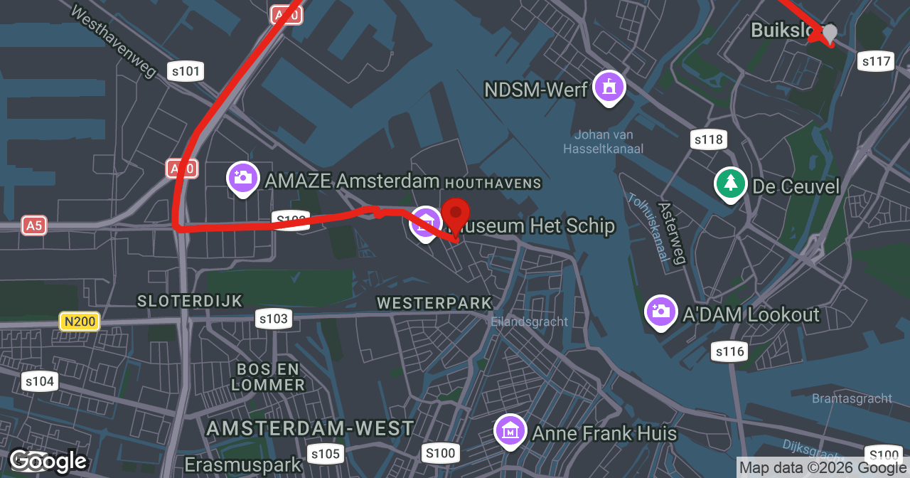 Kaart van de meldlocatie