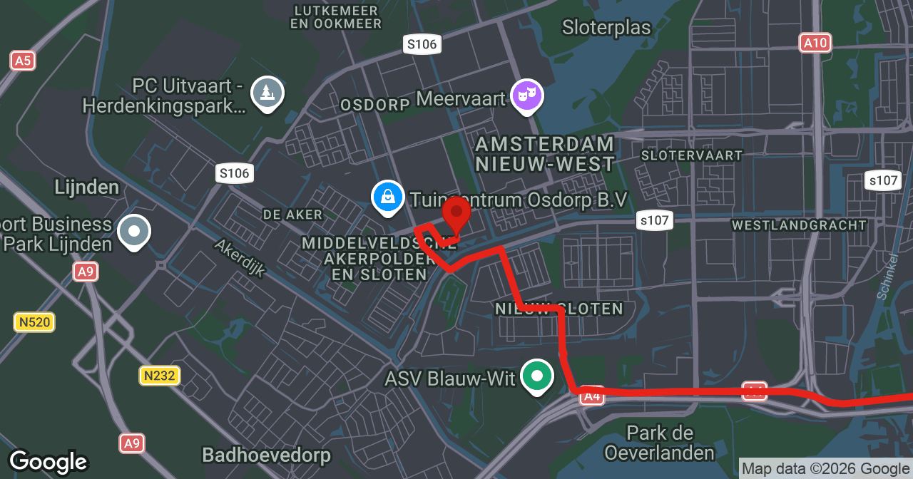 Kaart van de meldlocatie