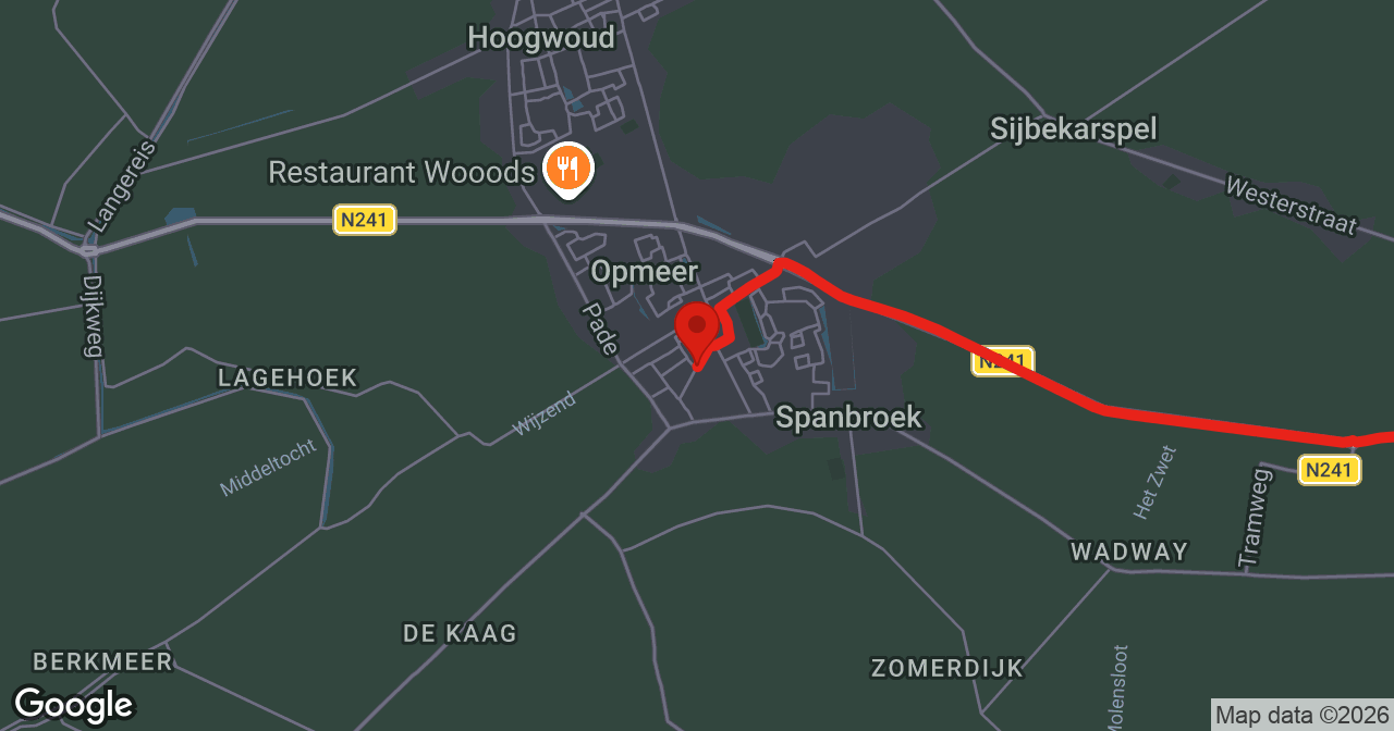 Kaart van de meldlocatie