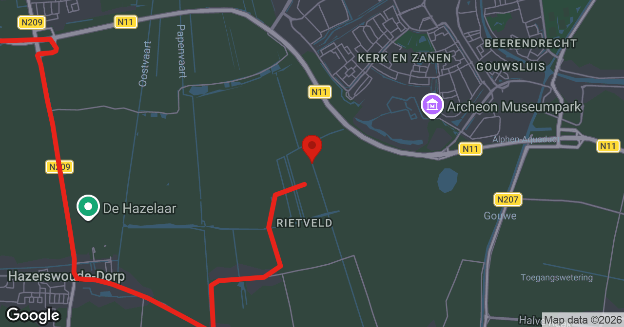 Kaart van de meldlocatie