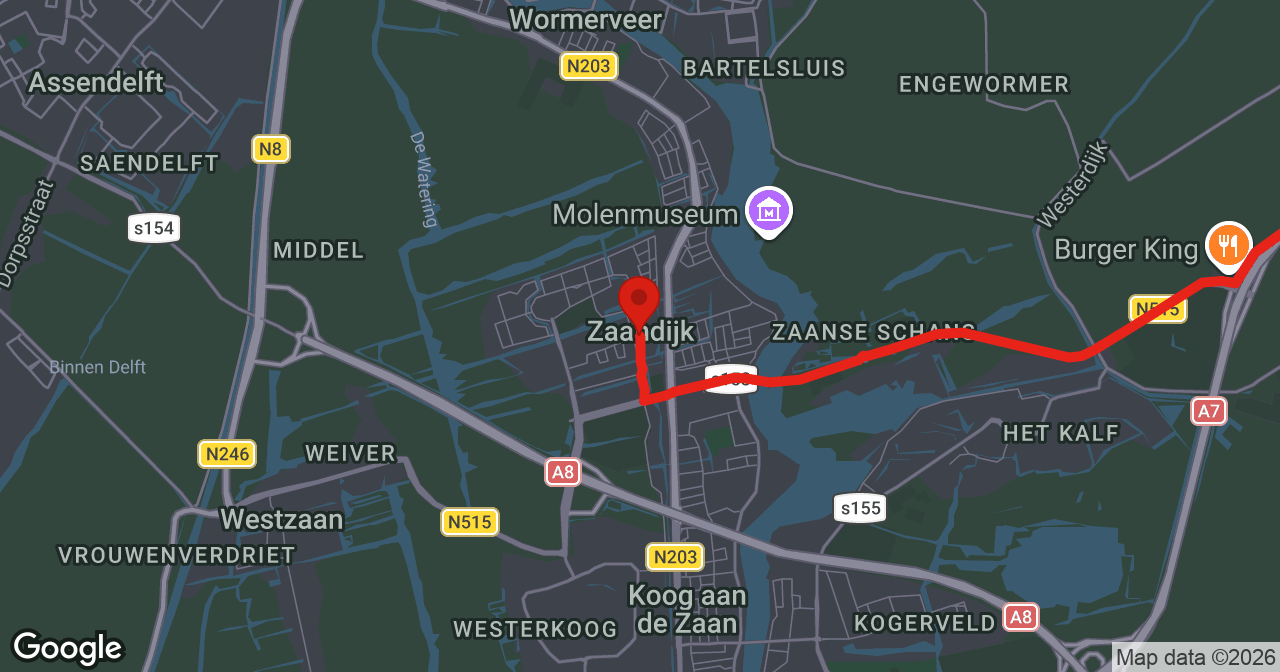 Kaart van de meldlocatie