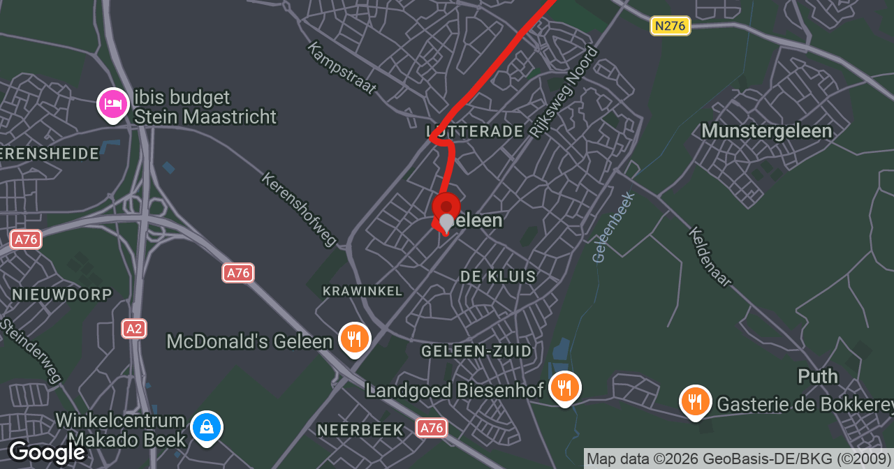 Kaart van de meldlocatie