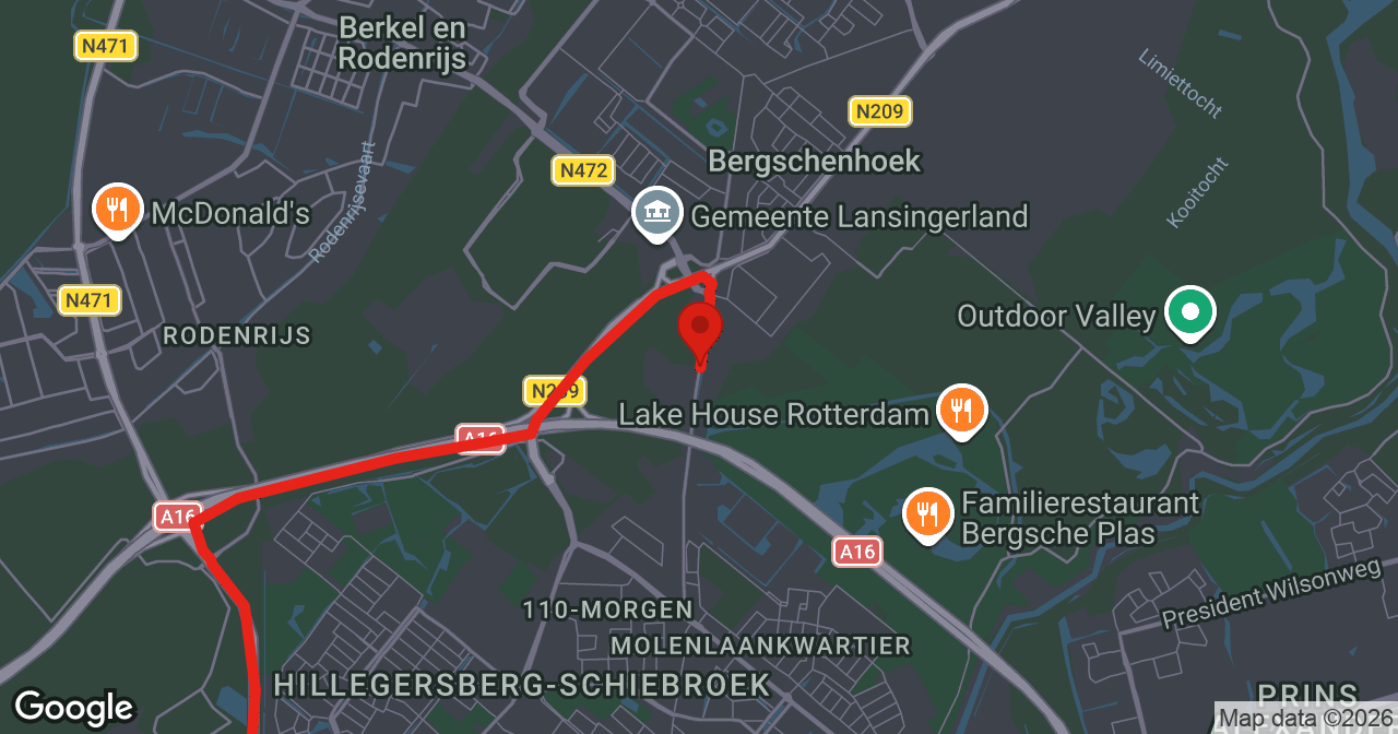 Kaart van de meldlocatie