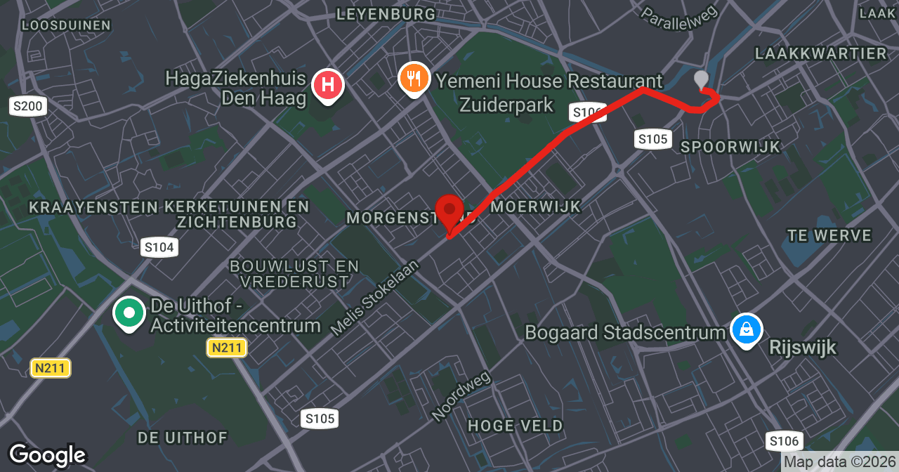 Kaart van de meldlocatie