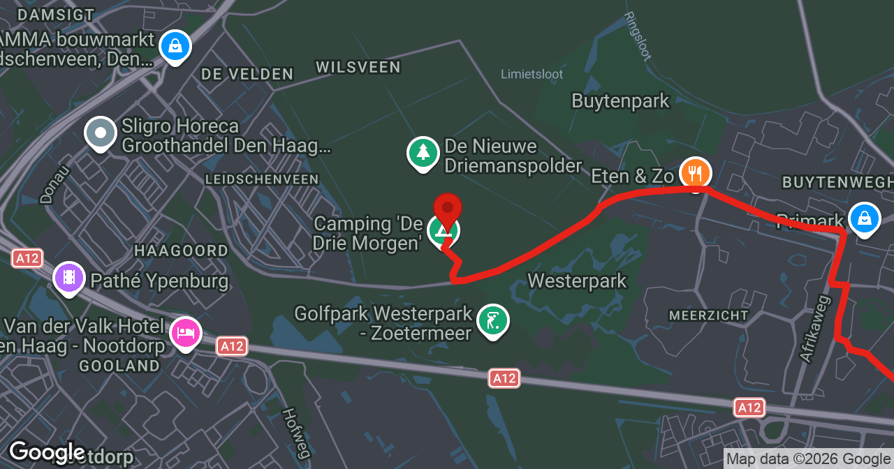 Kaart van de meldlocatie
