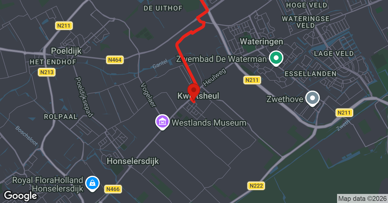 Kaart van de meldlocatie
