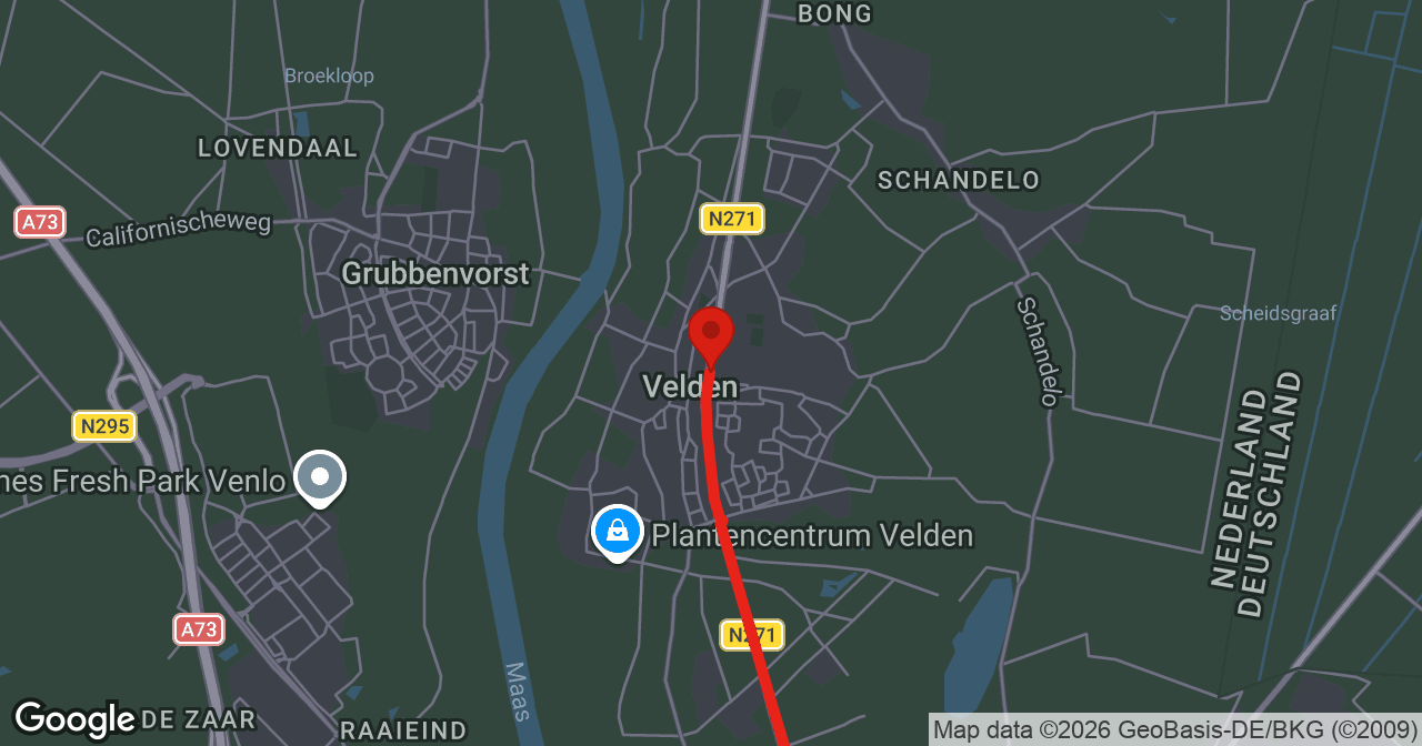 Kaart van de meldlocatie