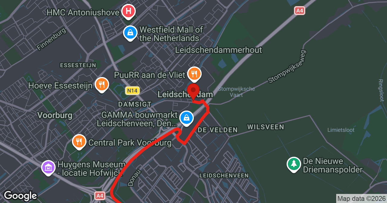 Kaart van de meldlocatie