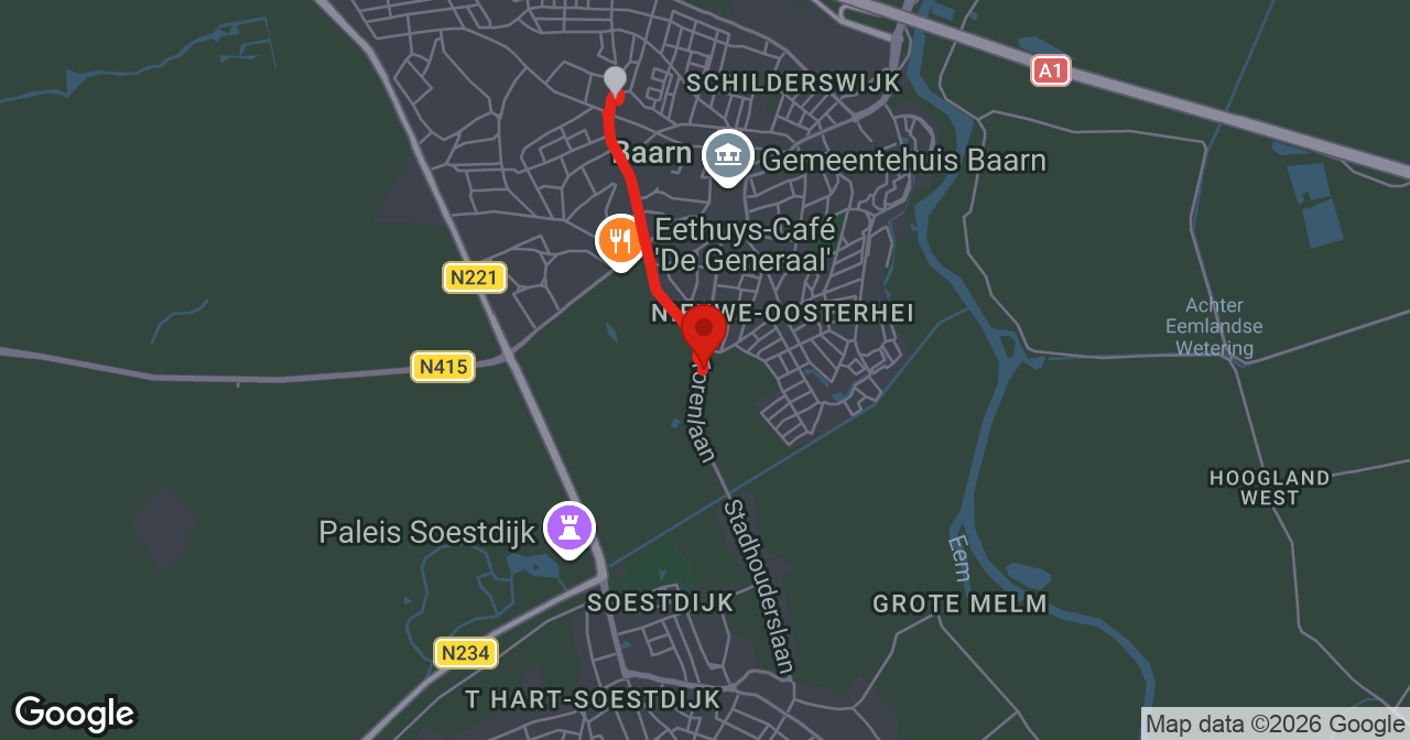 Kaart van de meldlocatie