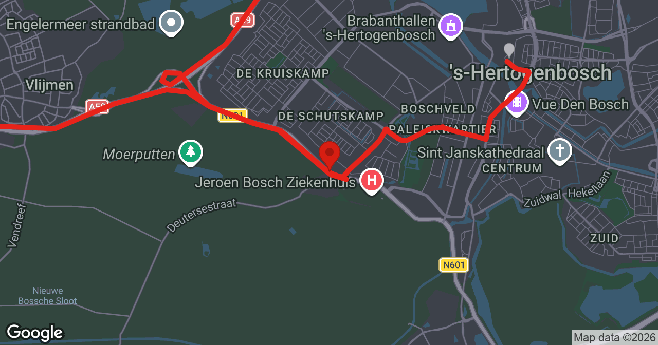 Kaart van de meldlocatie