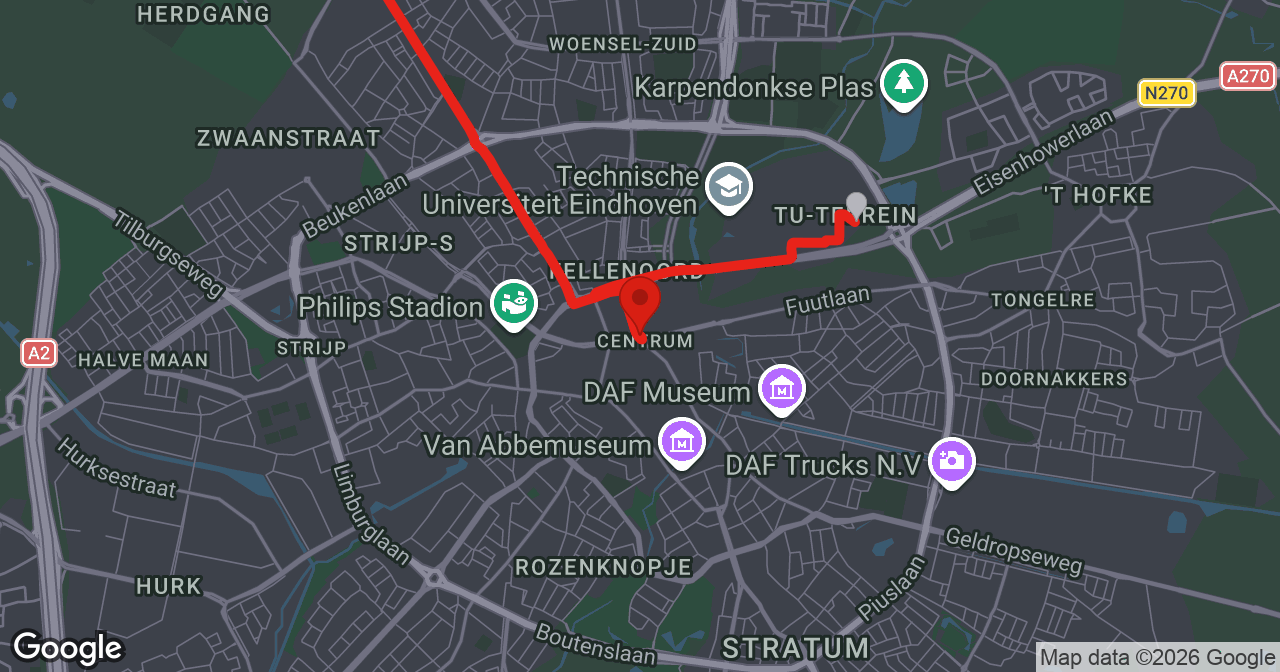 Kaart van de meldlocatie