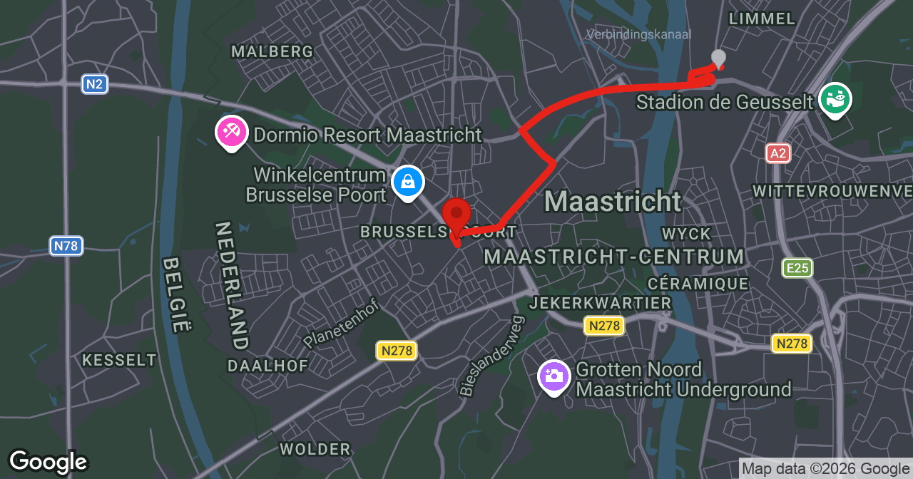 Kaart van de meldlocatie