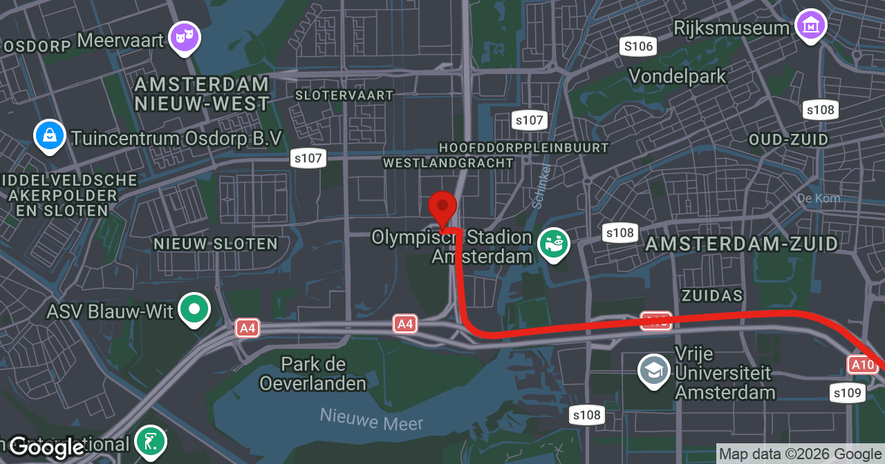 Kaart van de meldlocatie