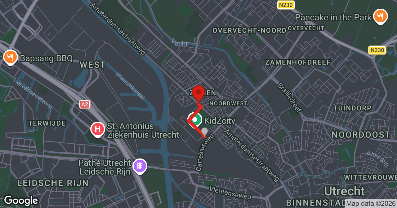 Kaart van de meldlocatie