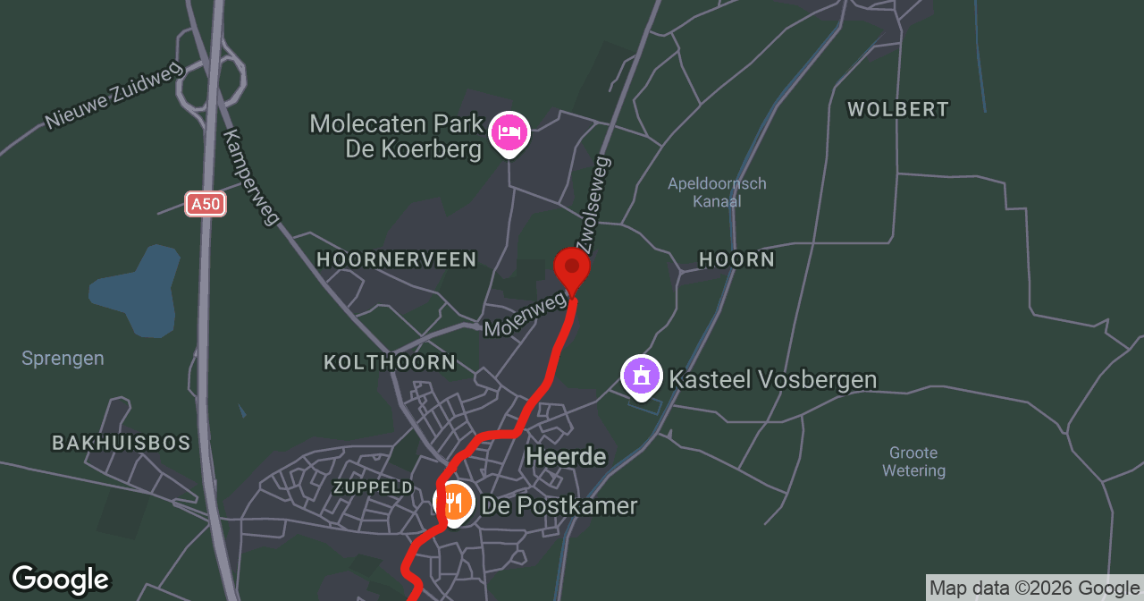 Kaart van de meldlocatie