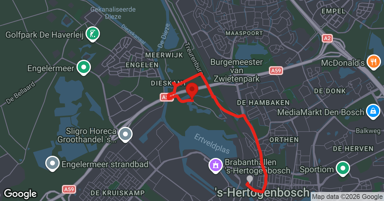 Kaart van de meldlocatie