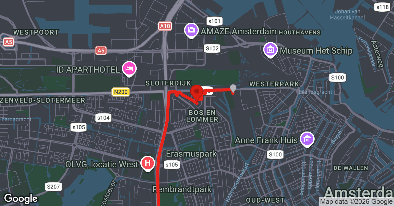 Kaart van de meldlocatie