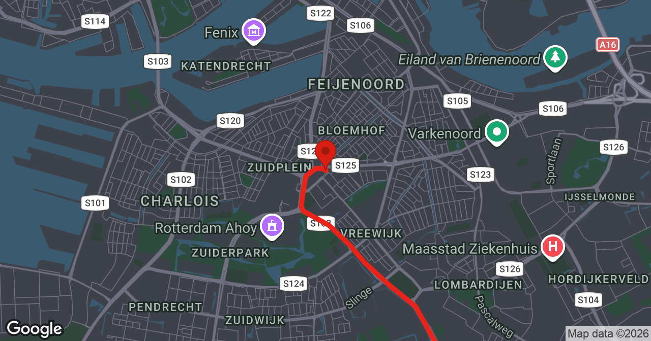 Kaart van de meldlocatie
