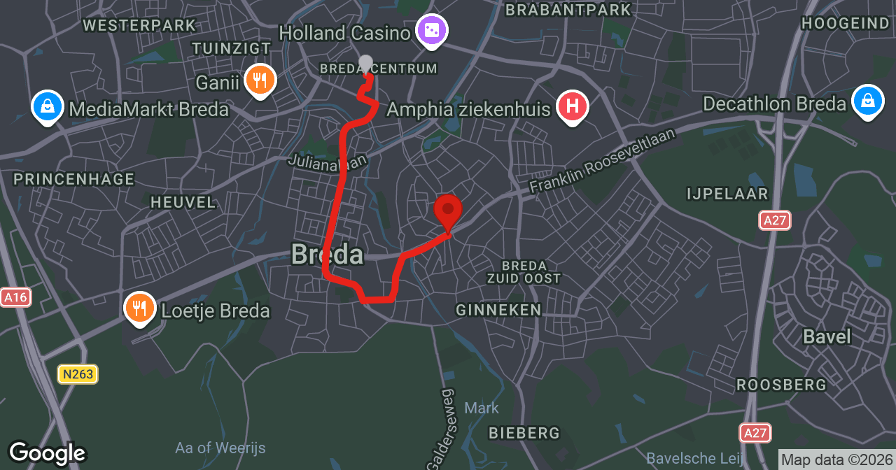 Kaart van de meldlocatie