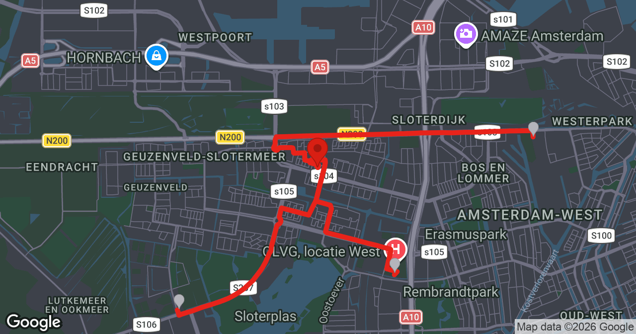 Kaart van de meldlocatie