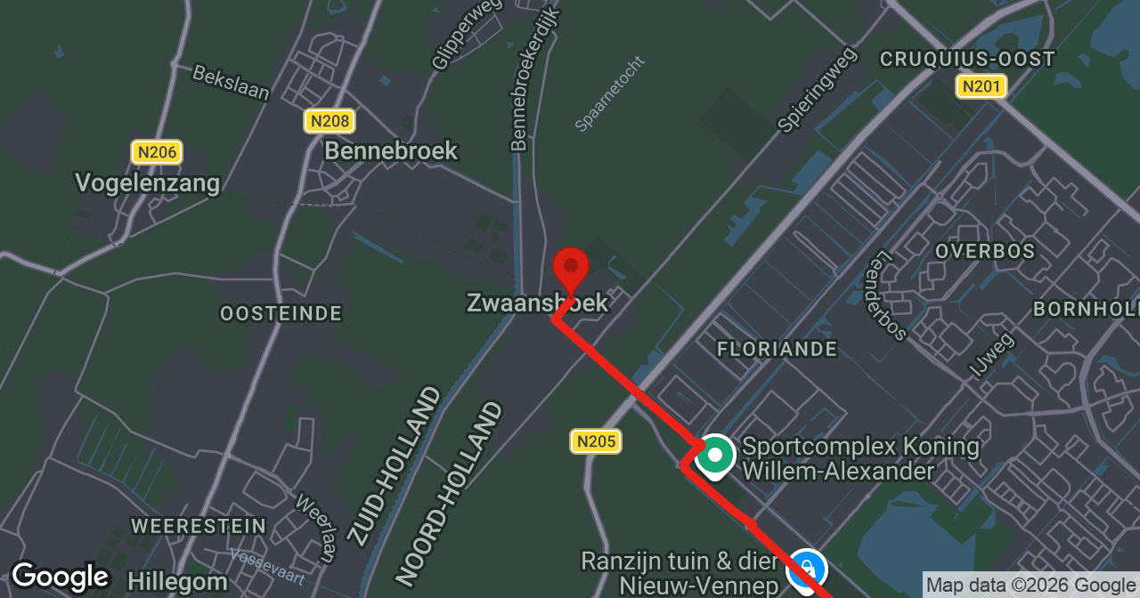 Kaart van de meldlocatie