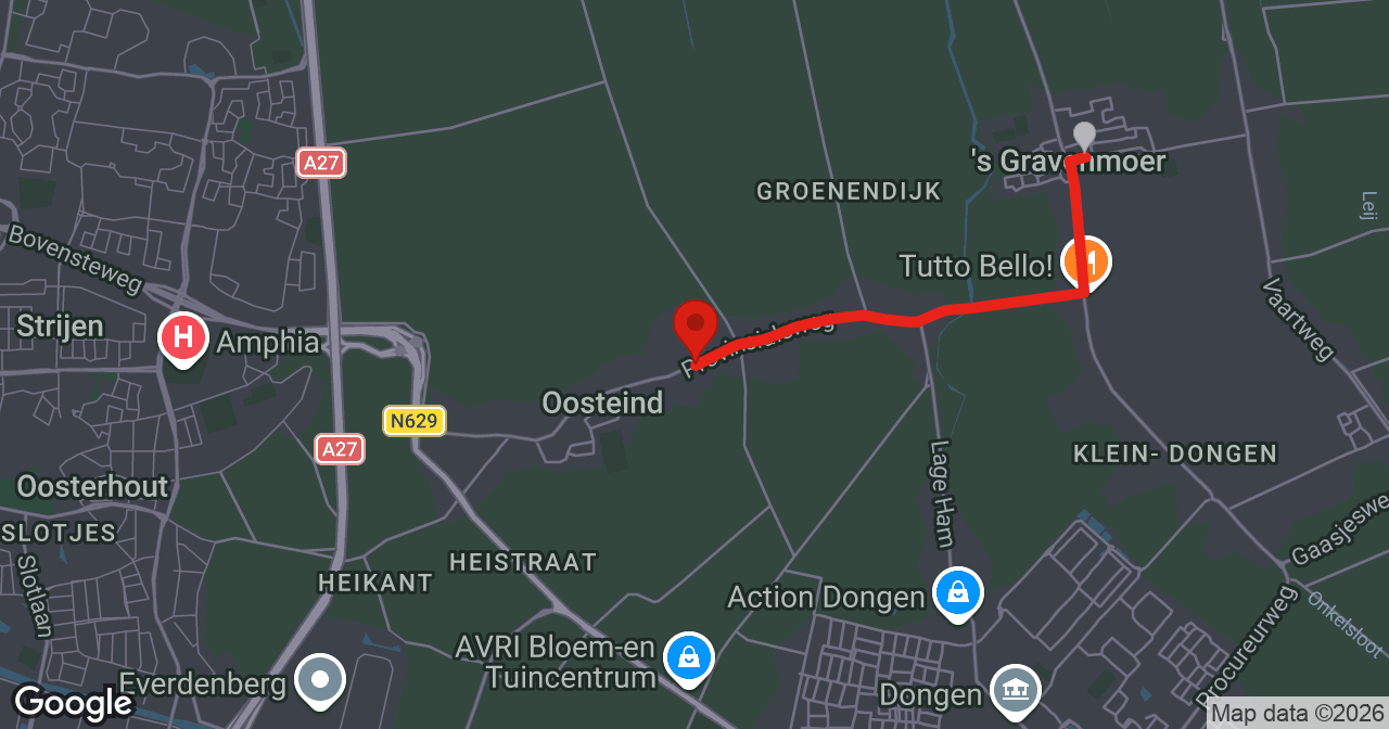 Kaart van de meldlocatie