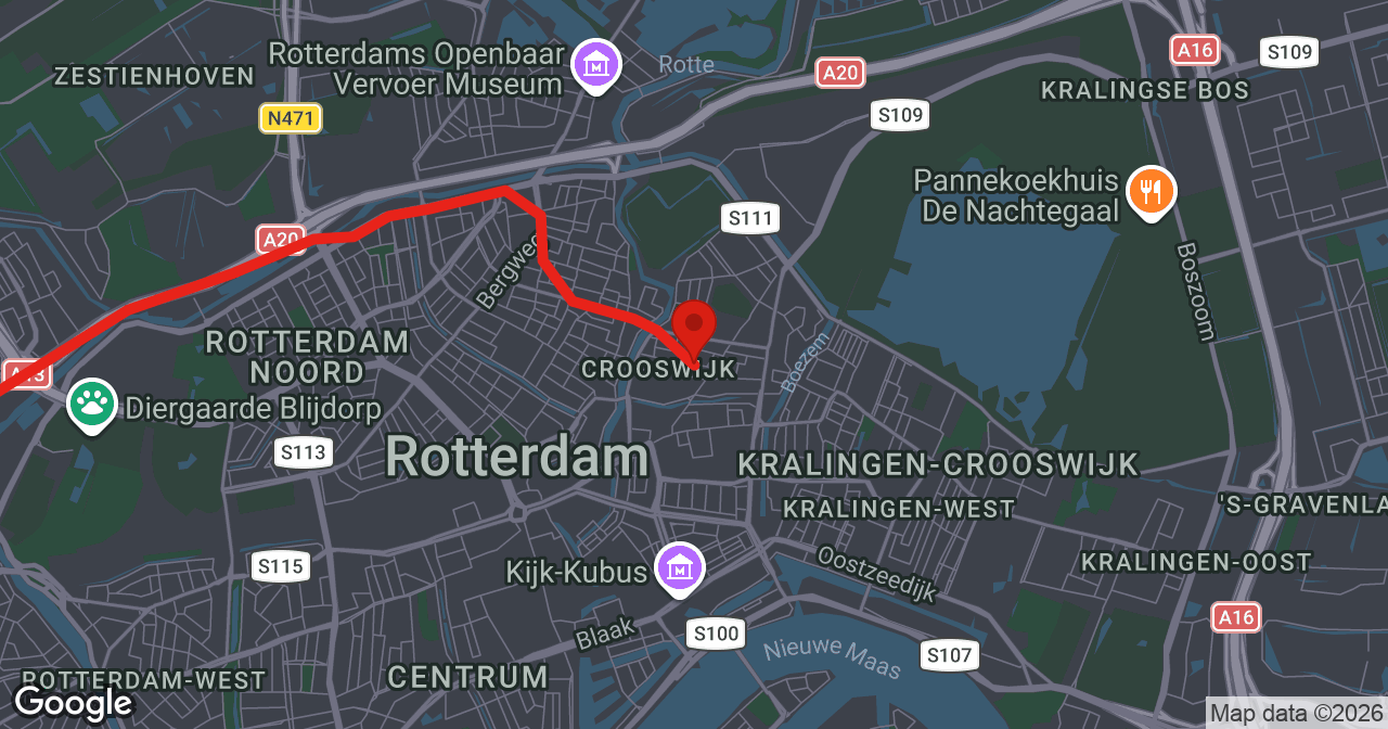 Kaart van de meldlocatie