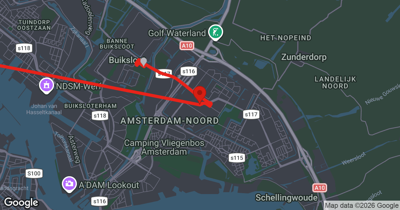 Kaart van de meldlocatie