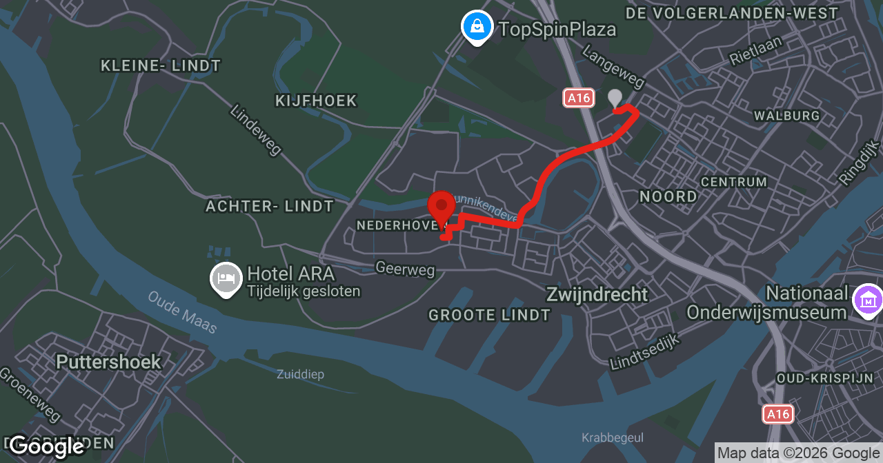 Kaart van de meldlocatie