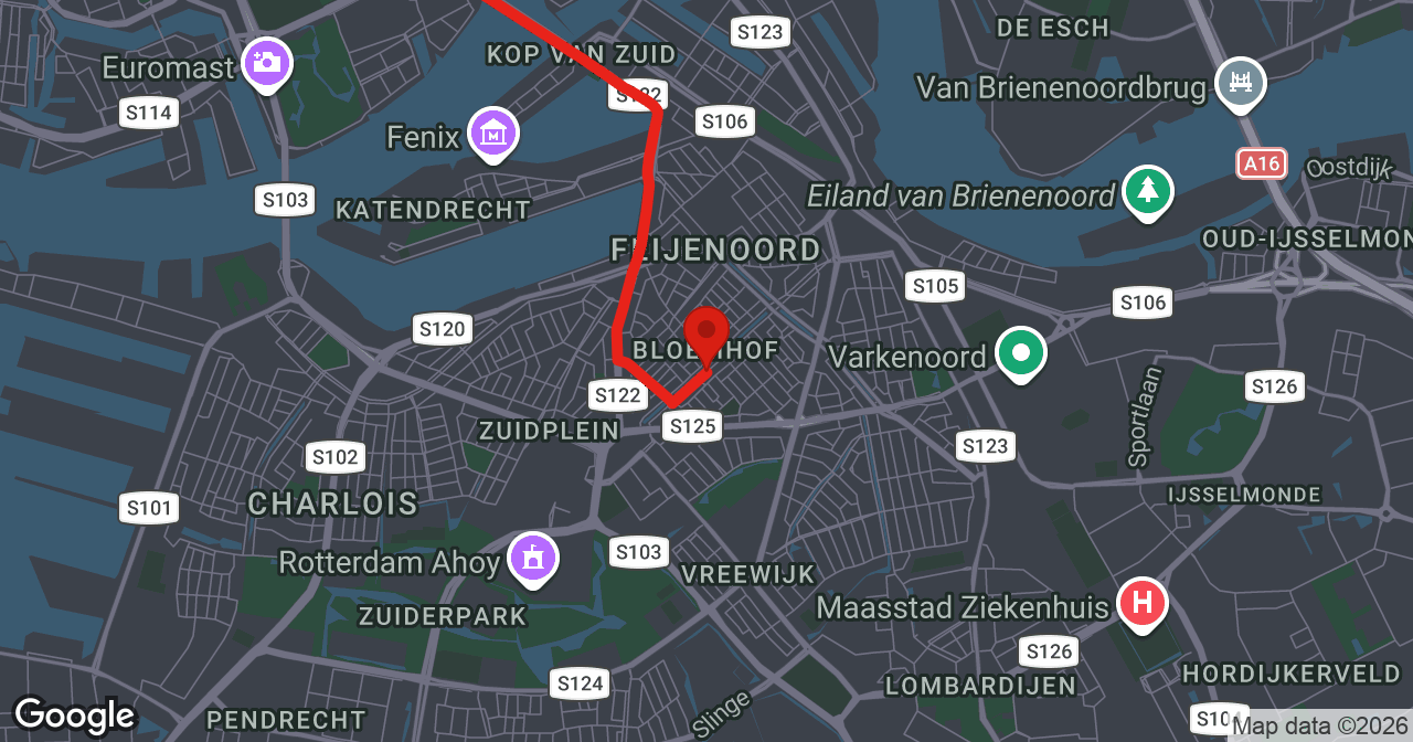 Kaart van de meldlocatie