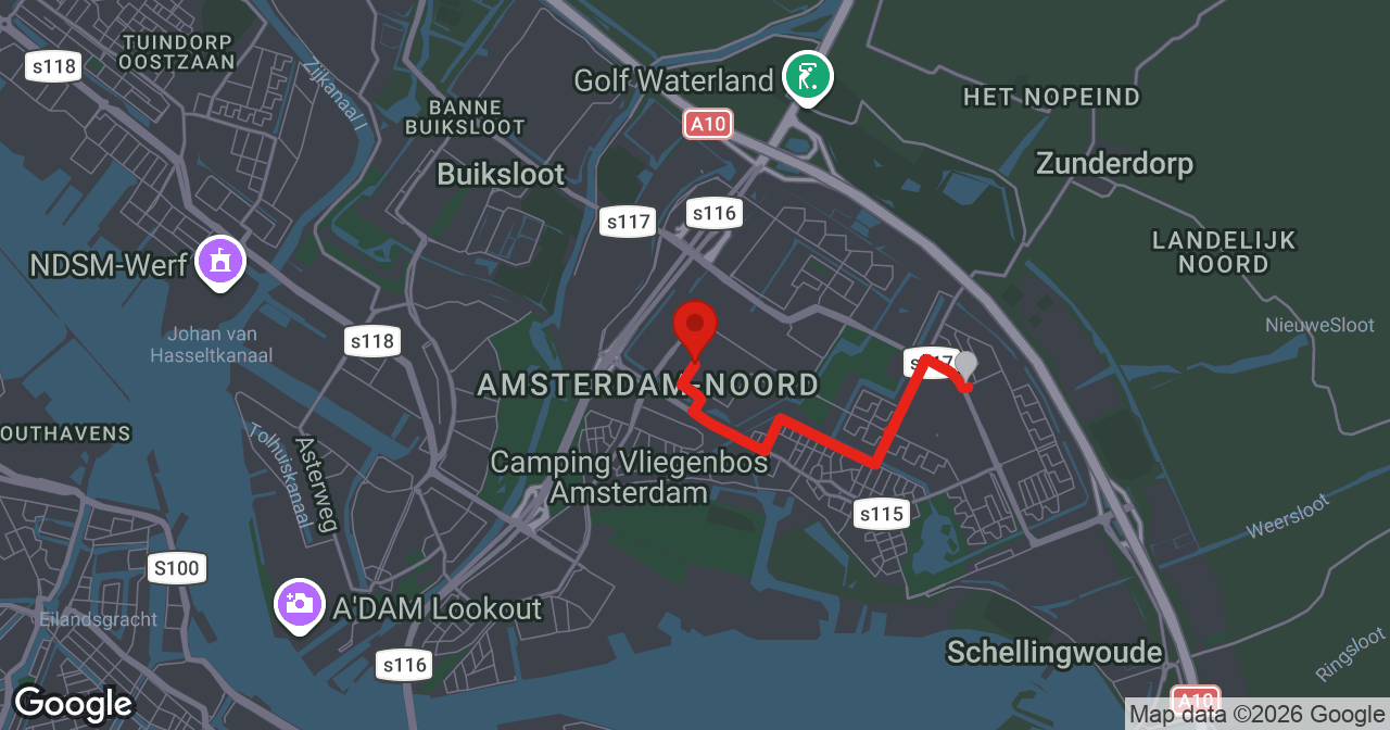 Kaart van de meldlocatie