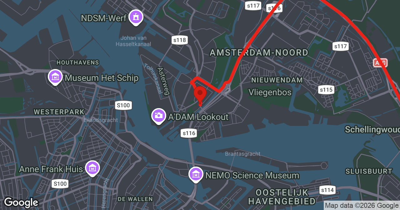 Kaart van de meldlocatie