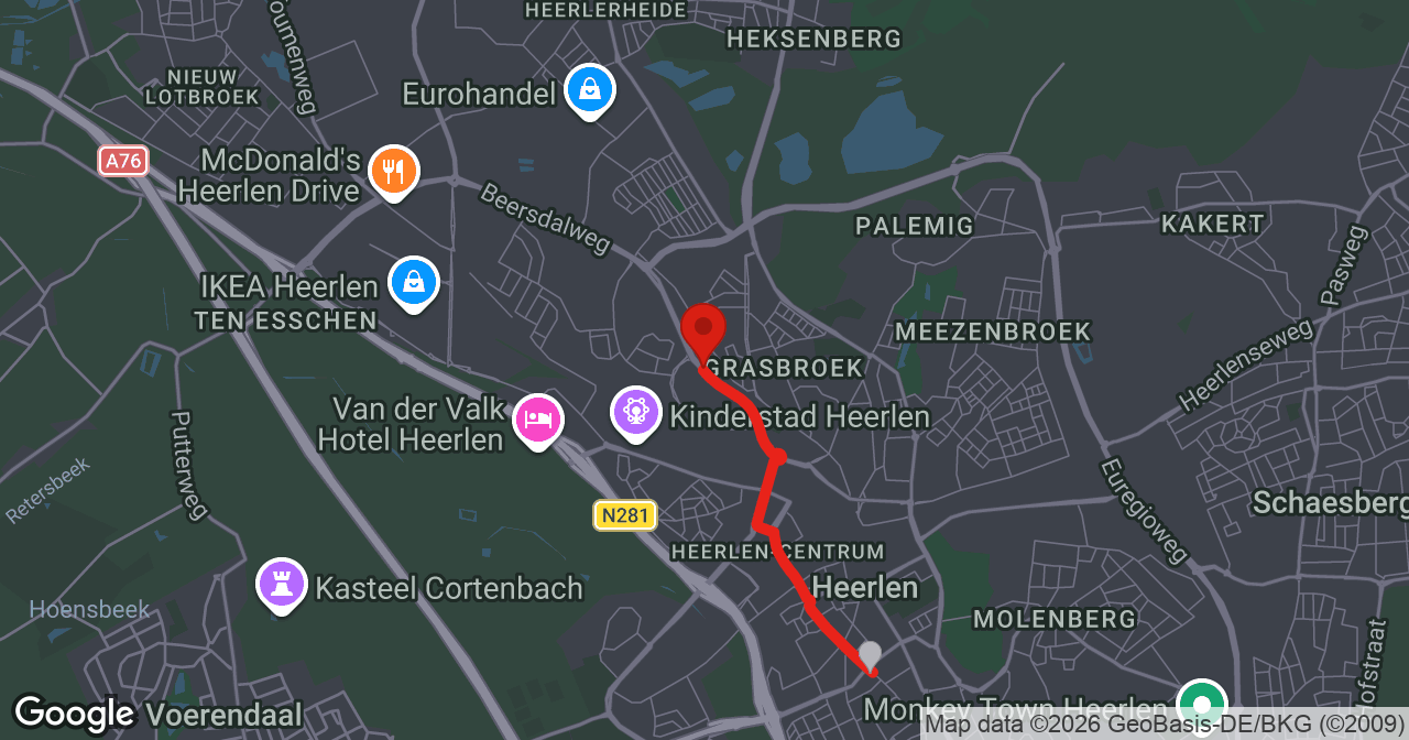 Kaart van de meldlocatie