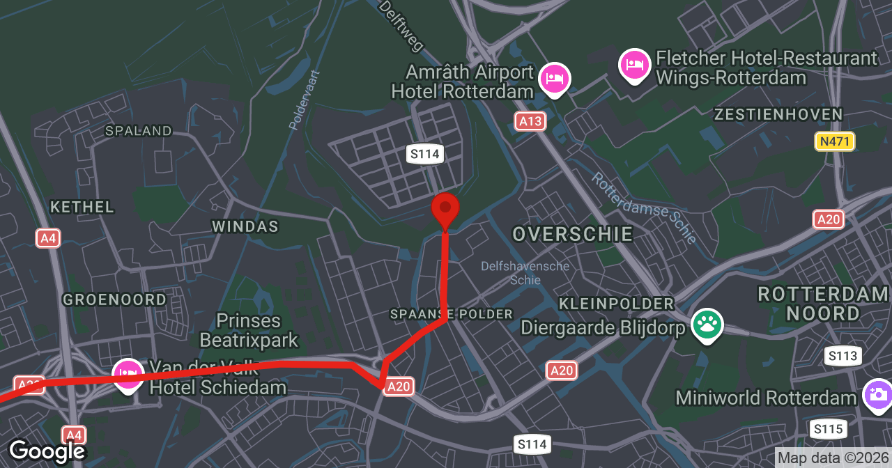 Kaart van de meldlocatie