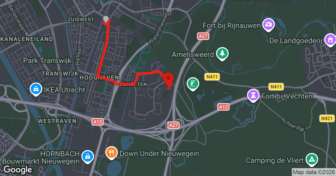 Kaart van de meldlocatie