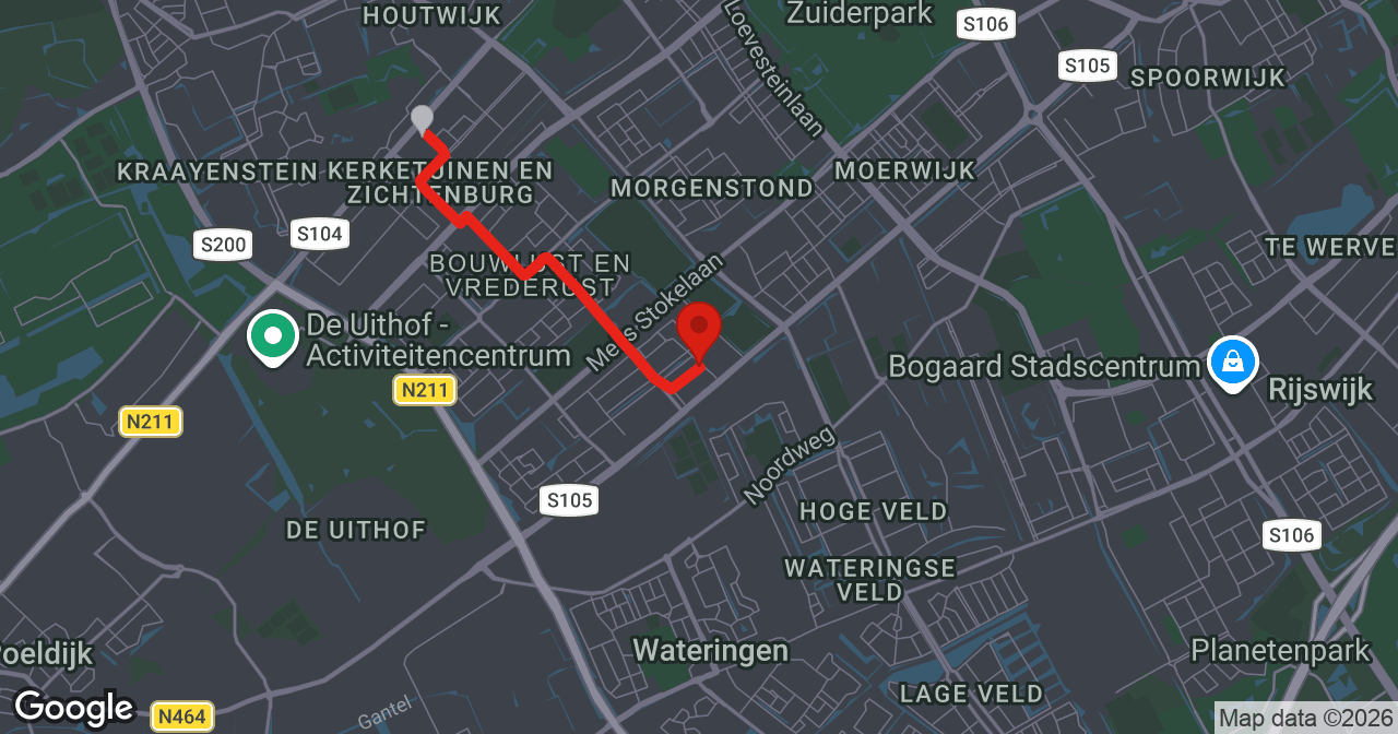 Kaart van de meldlocatie