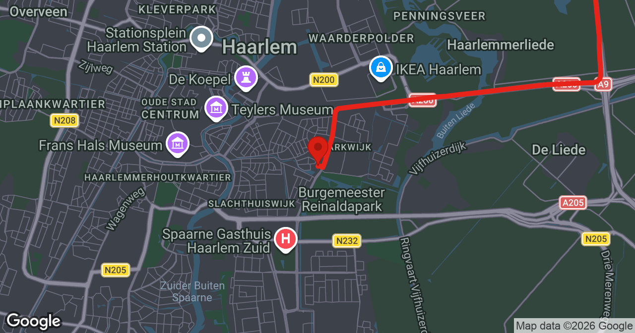 Kaart van de meldlocatie