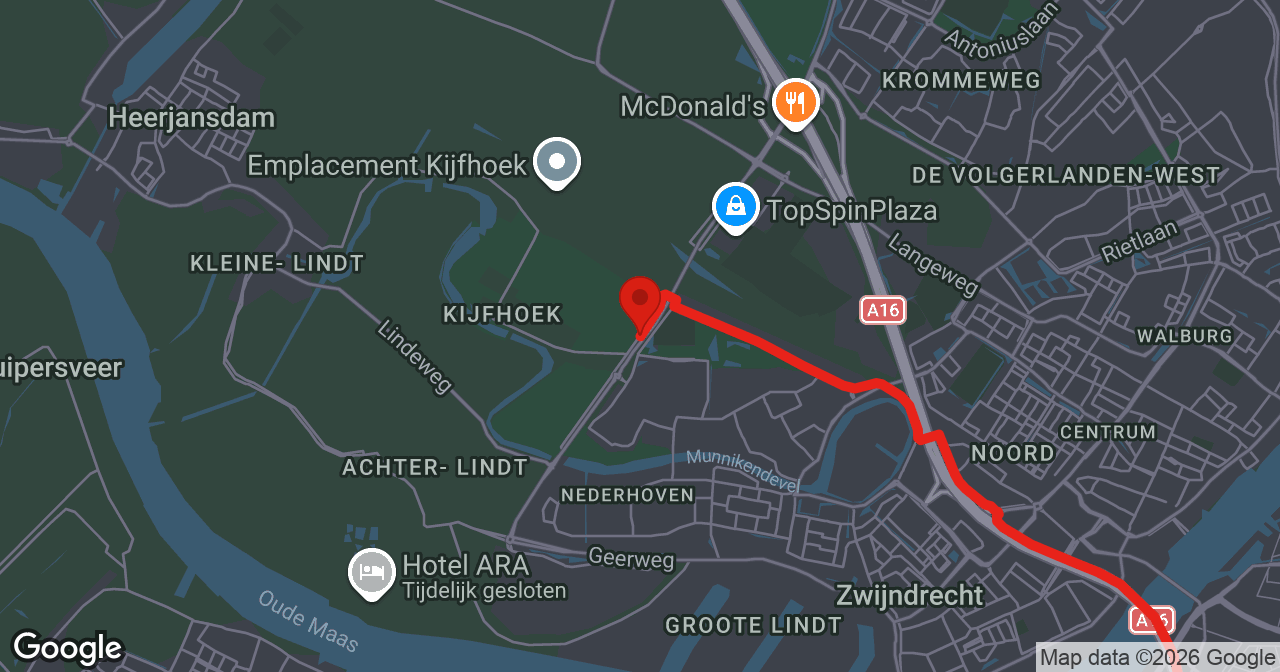 Kaart van de meldlocatie