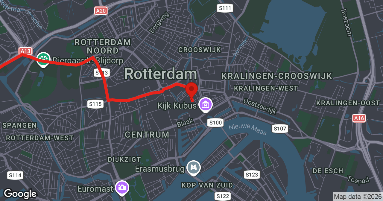 Kaart van de meldlocatie