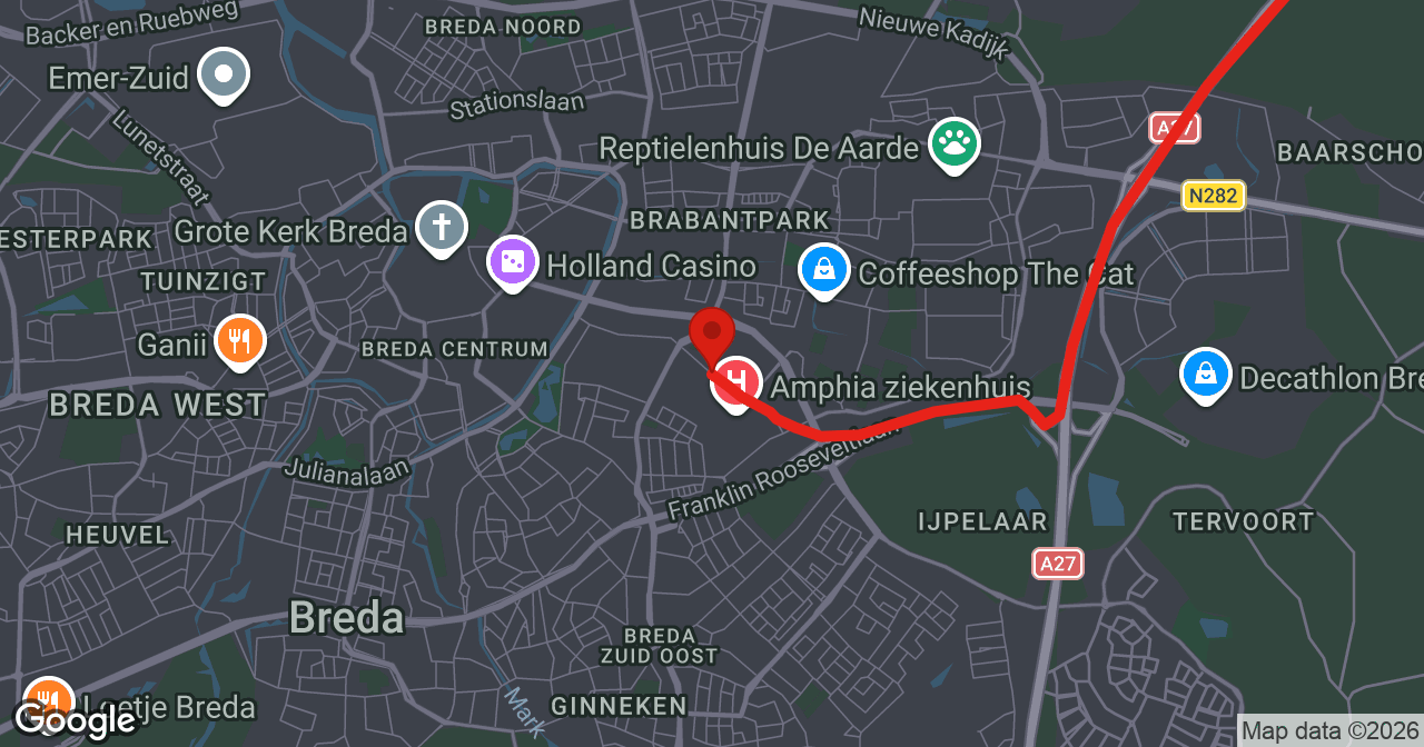 Kaart van de meldlocatie