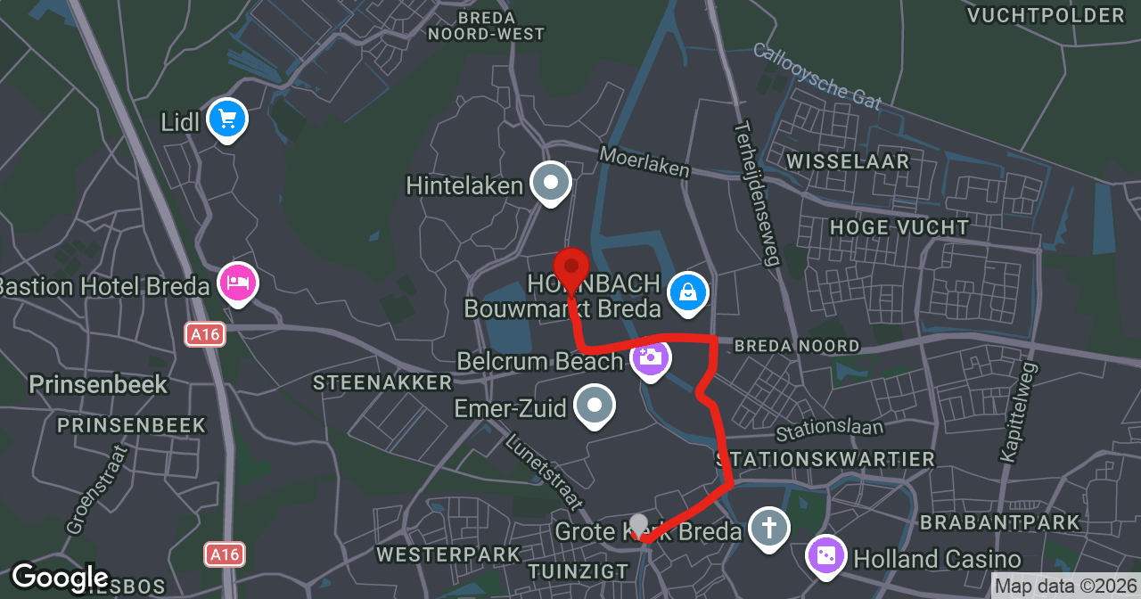 Kaart van de meldlocatie