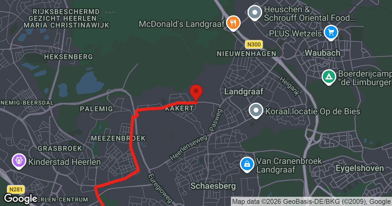 Kaart van de meldlocatie