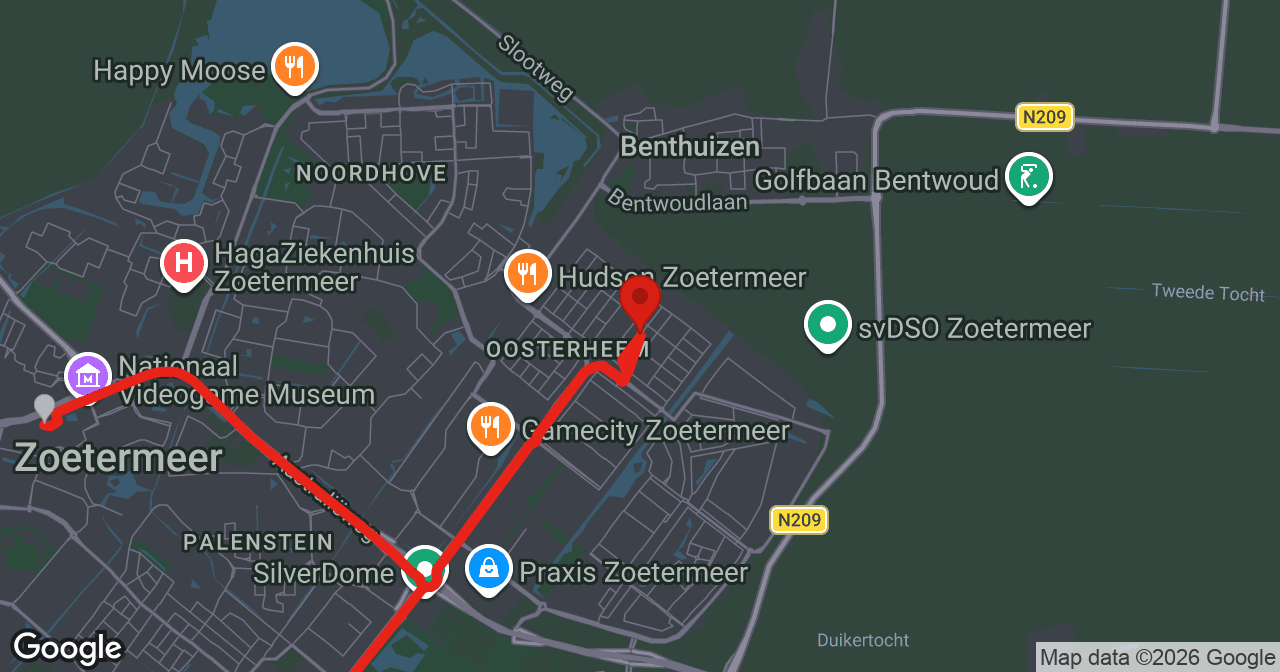 Kaart van de meldlocatie