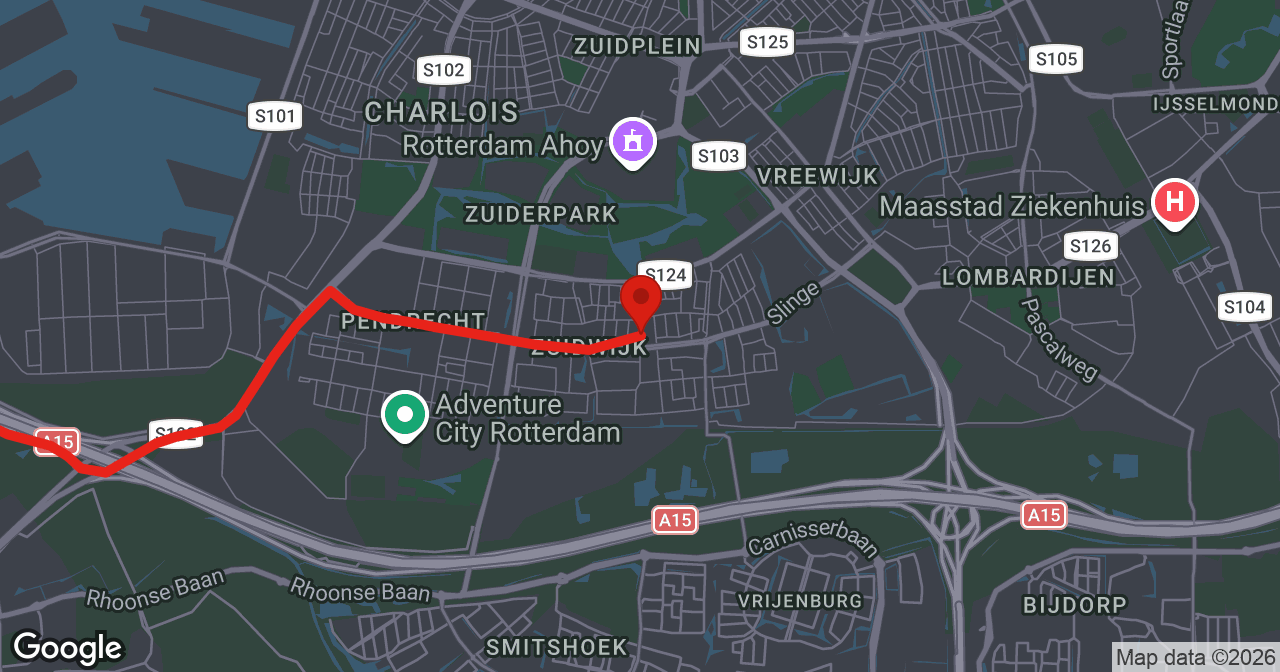 Kaart van de meldlocatie