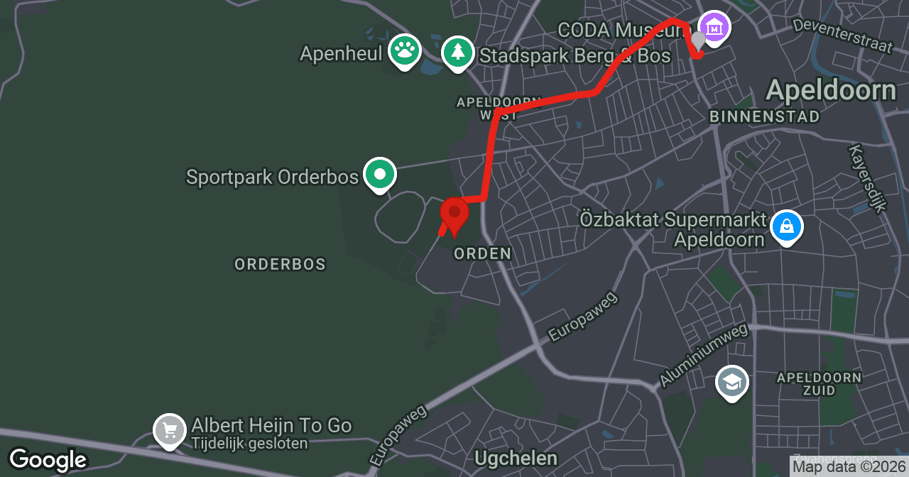 Kaart van de meldlocatie